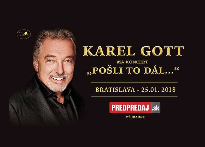 VIP catering na galakoncerte Karla Gotta Pošli to dál v Bratislave